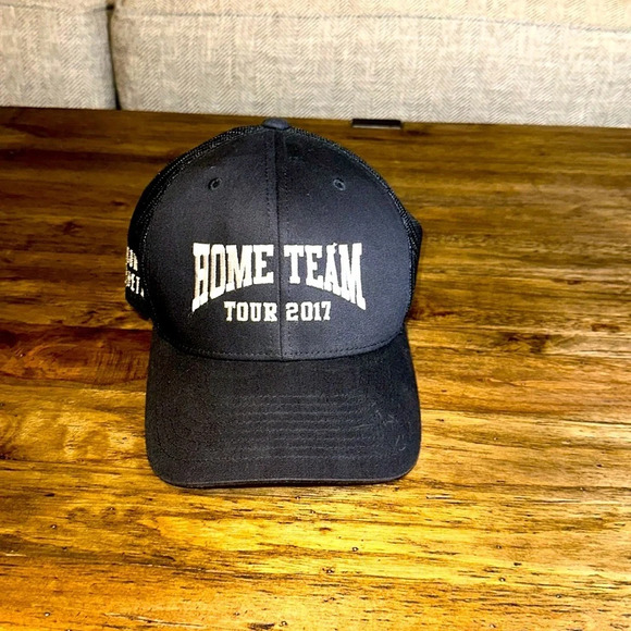 2017 THOMAS RHETT Merch Concert Tour HOME TEAM Ball Cap Hat Tour Black Snapback - Picture 1 of 7